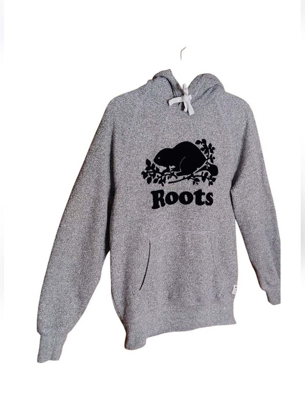 Roots Gray Crewneck Hoodie with Beaver Logo - Picture 2 of 13